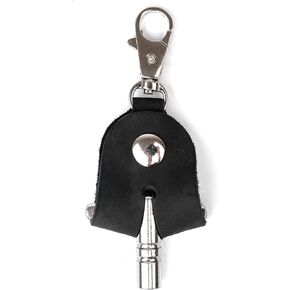 Handmade drumstick bag with a drum key holder, genuine leather drum stick holder (Large Bag, Black) in Kuwait
