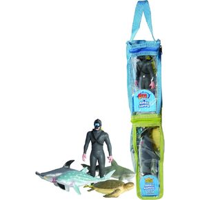 Wild Republic Diver, Toy Figure, Bath Toy, Pool Fun, Underwater Adventure, Double Tube, Ocean Theme