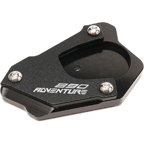 ZYAKOMO Motorcycle Kickstand Extension Pad For 890ADV 2023 890 Adventure R 2023 2022 2021 890 SMT Side Stand Enlarger Plate (Orange)