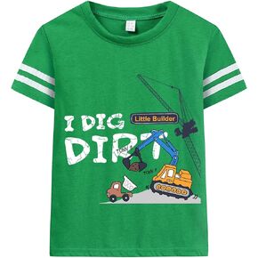 Tkria Boy Tshirt Toddler T-Shirts Boys Short Sleeve Top Truck Race Tee Kid Shirt Clothes 1-7T