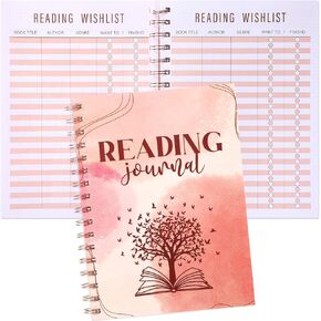 Capoda Reading Journals Gift for Lovers Reading Review Log Book Club Journal and Planner to Review and Track, 60 Books 5.8 x 8.3 Inch