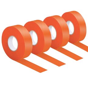 YLTOLOO 4 Pieces Fluorescent Flagging Tape, Non-Adhesive Plastic Ribbon Neon Tape, 0.78"x788’ Marking Tape for Boundaries and Hazardous Areas, Tree Marking, Hunting, Trail Marking