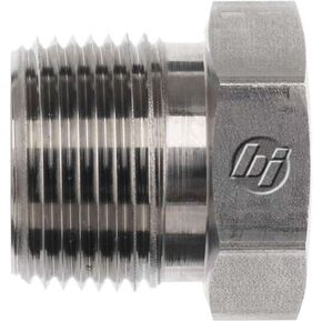 Brennan Industries 5406-06-02-SS Stainless Steel Reducer Bushing Fitting, 3/8"-18 NPTF x 1/8"-27 NPTF Thread in Saudi Arabia