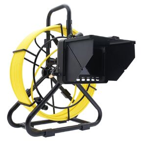 KAOLALI Endoscope Sewer Camera Camera with Light 5" high Resolution Screen Endoscope Camera 6 LED Light with DVR Function and Snake Cable Waterproof for Sewer Line Home Pipe Plumbing