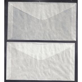 100 Glassine Envelopes #6 measuring 3 3/4 x 6 3/4 inches