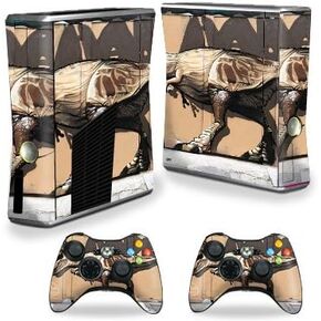 MightySkins Skin Compatible with X-Box 360 Xbox 360 S Console - Street Dino | Protective, Durable, and Unique Vinyl Decal wrap Cover | Easy to Apply, Remove, and Change Styles | Made in The USA