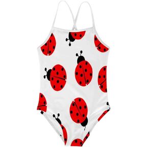 KiuLoam Girls One-Piece Swimsuit Quick Dry Beach Swim Bathing Suit for 3-8 Years Little Girls