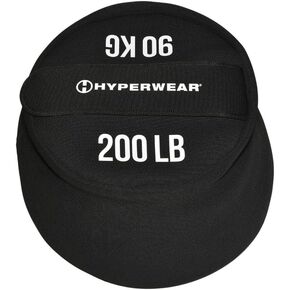 Hyperwear Boulder Strongman Sandbag - Heavy Duty Neoprene Workout Bag for Full Body Fitness Training (50 lbs to 200 lbs)