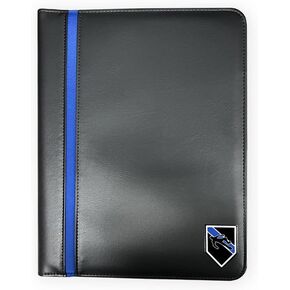 Thin Blue Line Police Memo Pad Holder - Padfolio Police Prayer Print American Flag Magnet and Decals