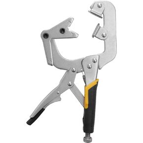 Locking pepe clamp, 10 inch This clamp with swivel V shape pads for clamping pipe and tube to weld and repair,etc (NEW Locking C-Clamp 11'')