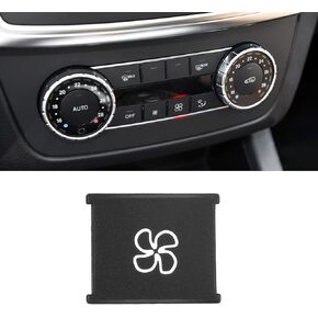 Jaronx Compatible with Mercedes Benz Climate AC Buttons, Climate Control Button Covers Air Conditioning Buttons Heater Fan Button for C-Class W204,CLS C218,GLK X204,G-Class,GL X166,ML W166(11PCS)
