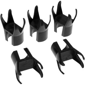 HISTAR 5Pcs Golf Ball Pick Up Retriever Putter Grip Finger Rubber Picker Tool Black
