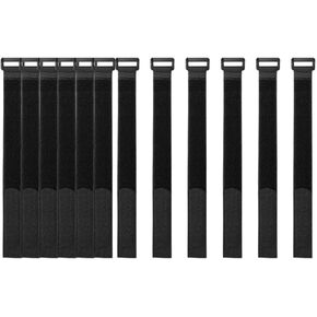 YiwerDer [16 Pack] 1 x 12" Hook and Loop Reusable Fastening Nylon Cable Straps, Durable Functional Ties Organizer Fastener to Keep Your Places Tidy