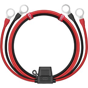 3/8 "حلقة العيينة الطرفية بطارية دفعة كابل الثقيلة 30A فيوز 12 فولت/24 فولت 12AWG الحبل 3Ft