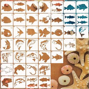 40pcs Bird Feather Stencils for Painting on Wood Crafts Reusable Flying Hummingbird Stencil Art Paint on Wall Canvas Pattern Paint Boho Stencils for Card Making Fabric Shirt Furniture (40 Birds)