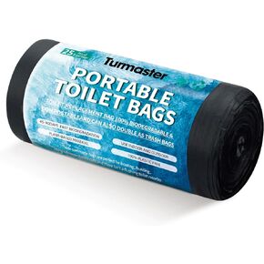 Turmaster 25/50 / 75 Pcs Portable Camping Toilet Bags,5 Gallon Compostable Toilet Replacement Bags for Camping Toilet, Portable Potty Bags for Outdoor Camping