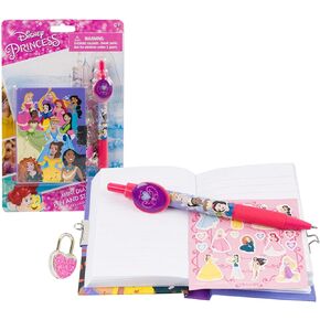 Disney Princess Mini Diary with Lock, Pen And Stickers for Girls Journal Notebook