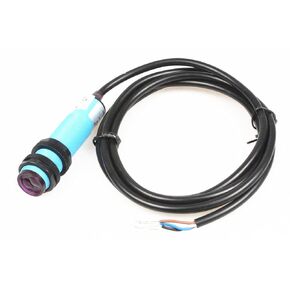 NOYITO E3F-DS100C4 Proximity Switch Photoelectric Sensor Switch 100 cm Adjustable Detection Distance Diffuse Reflection Infrared Switch DC 6-36V 3-Wire NPN NO