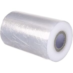 Bettomshin Pre Stretched 3.94" x 656.16ft Stretch Film, 1 Roll Stretch Wrap Film Plastic Film for Moving Supplies, Pallet Packaging, Industrial Strength Clear Packing Wrap (10cm x 0.36kg x 200m)