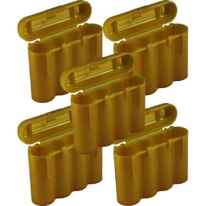 Powertron 5 AA/AAA / CR123A Gold Battery Holder Storage Cases