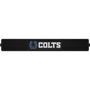FANMATS - 13987 NFL Indianapolis Colts Vinyl Drink Mat, Black, 3.25"x24"