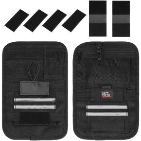 KEMIMOTO Saddlebag Organizers, 2 Pack Universal for Vehicle Motorcycle Motorbike Saddle Bag Organizers
