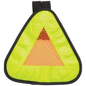 Aardvark Reflective Yield symbol 7x7" with Velcro Strap