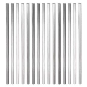 HARFINGTON 15pcs Round Rods 3.8mm x 100mm High Speed Steel (HSS) Lathe Bar Stock DIY Craft Tools for Turning Facing Drilling Threading