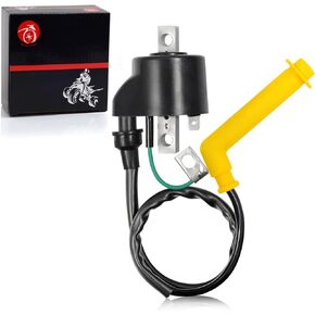 MOTO1988 Ignition Coil and Spark Plug Wire Cap For HONDA Rincon 650 TRX650 FA/FGA 4x4 2003 2004 2005 30500-HN8-003 30700-HN8-003