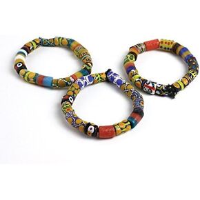 Ghana Trade Bead Bracelet (Pack of 3)
