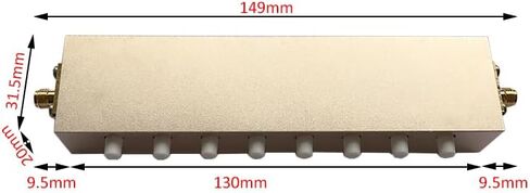 BECEN 5 Watt SMA أنثى إلى أنثى RF مخفف خطوة الضغط على زر - مخفف الضغط على المفتاح 3 جيجا هرتز 50ohm (0-60DB) in Kuwait