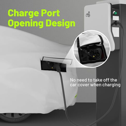 غطاء سيارة Favoto للطراز Y - مناسب خصيصًا لغطاء السيارة Tesla Model Y 6 طبقات مقاوم للماء في جميع الأحوال الجوية، حماية من المطر والثلج والشمس مع منفذ شحن، سحاب باب شبكي جيد التهوية in Kuwait