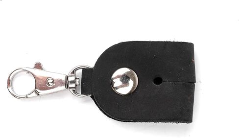 Handmade drumstick bag with a drum key holder, genuine leather drum stick holder (Large Bag, Black) in Kuwait