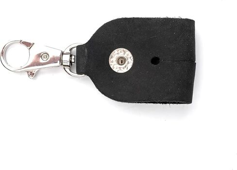 Handmade drumstick bag with a drum key holder, genuine leather drum stick holder (Large Bag, Black) in Kuwait