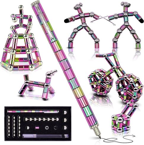 Dynastor Cool Fidget Magnetic Pens Gifts, Unique Birthday Men Gifts for Him, Christmas Stocking Stuffers for Adult Teens Boys Gifts, Novelty Son Nephew Gifts for Boyfriend Husband in Saudi Arabia
