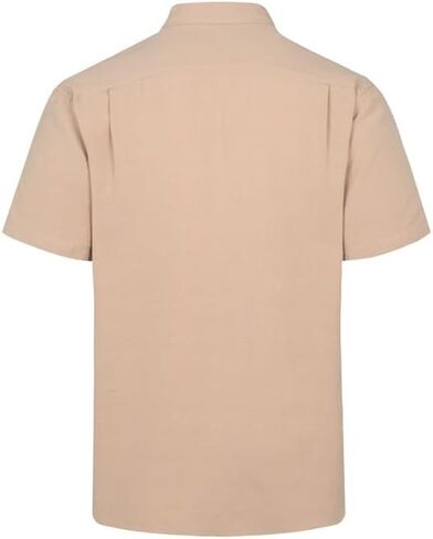 Sedyrak Regular Fit Mens Linen Cotton Short Sleeve Shirts Casual Button Down Shirts with Front Pocket in Saudi Arabia