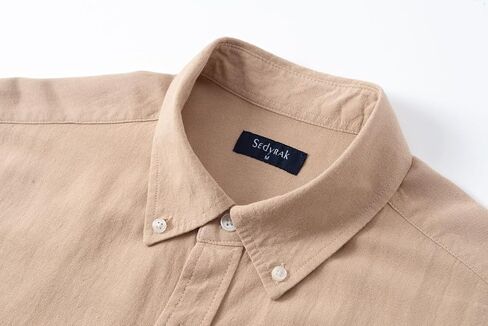 Sedyrak Regular Fit Mens Linen Cotton Short Sleeve Shirts Casual Button Down Shirts with Front Pocket in Saudi Arabia