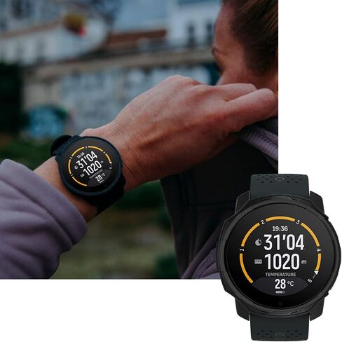Miimall متوافق مع حافظة SUUNTO 9 Peak، حافظة SUUNTO 9 Peak Pro شاملة من مادة TPU المقاومة للصدمات وخفيفة الوزن لهاتف SUUNTO 9 Peak/9 Peak Pro - أسود in Kuwait