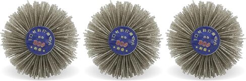 Moicstiy 120 Grits Abrasive Nylon Wheel Brush Grit Polish Grinder Brush Grinding Head with Threaded Shank for Removal of Rust Corrosion Paint (3 Pcs) in Saudi Arabia