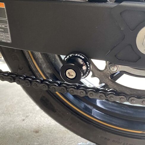 ZYAKOMO مناسب لـ YAMAHA MT-09 Tracer MT 09 SP FZ09 2014-2023 MT09 2024 دراجة نارية CNC 6 مم Swingarm بكرات حامل منزلق (أسود) in Kuwait