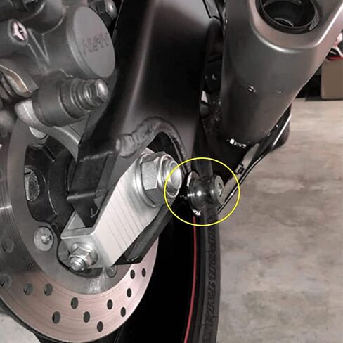 ZYAKOMO مناسب لـ YAMAHA MT-09 Tracer MT 09 SP FZ09 2014-2023 MT09 2024 دراجة نارية CNC 6 مم Swingarm بكرات حامل منزلق (أسود) in Kuwait