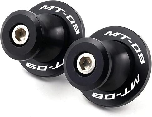 ZYAKOMO مناسب لـ YAMAHA MT-09 Tracer MT 09 SP FZ09 2014-2023 MT09 2024 دراجة نارية CNC 6 مم Swingarm بكرات حامل منزلق (أسود) in Kuwait