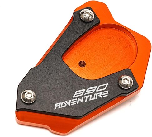 ZYAKOMO Motorcycle Kickstand Extension Pad For 890ADV 2023 890 Adventure R 2023 2022 2021 890 SMT Side Stand Enlarger Plate (Orange) in Saudi Arabia
