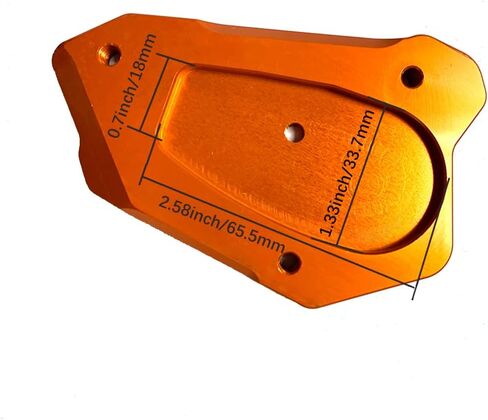 ZYAKOMO Motorcycle Kickstand Extension Pad For 890ADV 2023 890 Adventure R 2023 2022 2021 890 SMT Side Stand Enlarger Plate (Orange) in Saudi Arabia