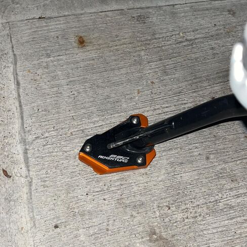 ZYAKOMO Motorcycle Kickstand Extension Pad For 890ADV 2023 890 Adventure R 2023 2022 2021 890 SMT Side Stand Enlarger Plate (Orange) in Saudi Arabia