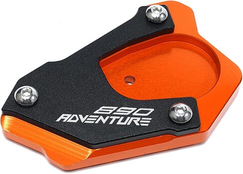 ZYAKOMO Motorcycle Kickstand Extension Pad For 890ADV 2023 890 Adventure R 2023 2022 2021 890 SMT Side Stand Enlarger Plate (Orange) in Saudi Arabia