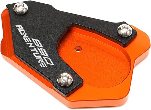 ZYAKOMO Motorcycle Kickstand Extension Pad For 890ADV 2023 890 Adventure R 2023 2022 2021 890 SMT Side Stand Enlarger Plate (Orange) in Saudi Arabia