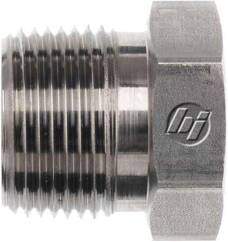 Brennan Industries 5406-06-02-SS Stainless Steel Reducer Bushing Fitting, 3/8"-18 NPTF x 1/8"-27 NPTF Thread in Saudi Arabia