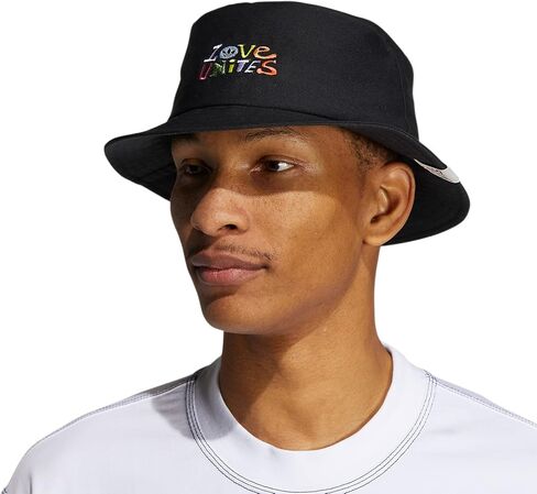 adidas Originals Unisex Originals Love Unites Bucket, Black, One Size in Saudi Arabia