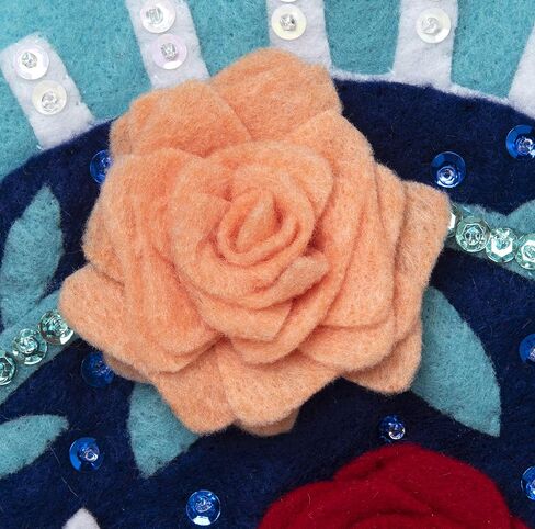 Bucilla Felt Applique Wall Hanging Kit, 14.75" x 14.75", Spring Hearts w/ 3D Flowers in Saudi Arabia